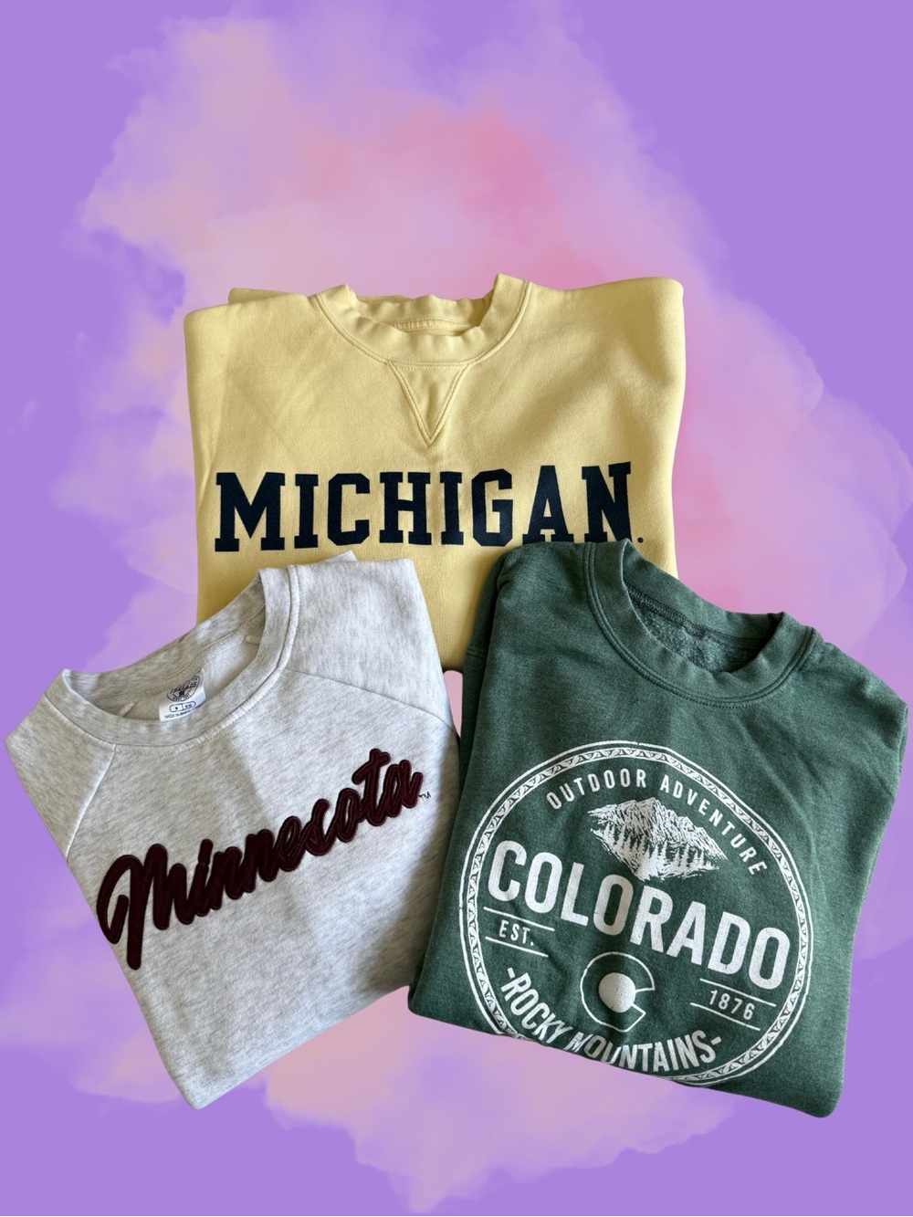 State Sweatshirt Bundle Deal - Size Small/Medium
